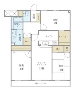 ヴィラ経堂【1階】の間取り