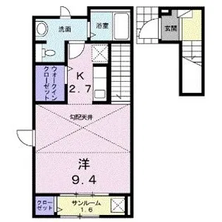 アグレアーブル アン【2階】の間取り