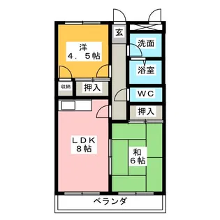 メゾンサンヒル【2階】の間取り
