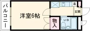 イーストドミトリーI【3階】の間取り