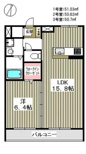 Belle de Jour【2階】の間取り
