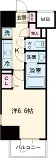 プレディアコート北千住【3階】の間取り