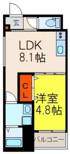ALEGRIA三国ヶ丘【1階】の間取り