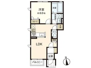 Maison de 404【1階】の間取り