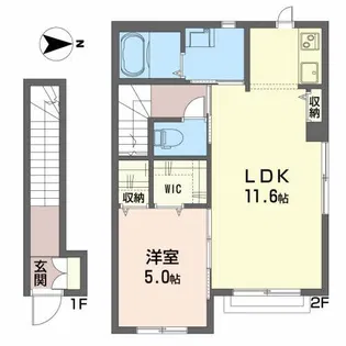 シャーメゾン鍛冶町【2階】の間取り