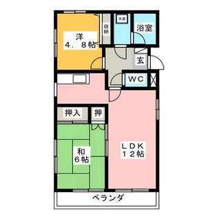 センチュリーひばりヶ丘第2【2階】の間取り