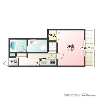 ソレイユBB【2階】の間取り