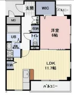 愛知県名古屋市緑区鳴海町字有松裏【マンション】の間取り