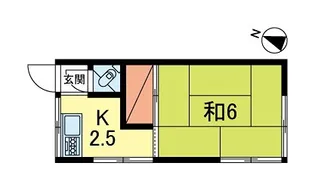 五日市コーポ【2階】の間取り
