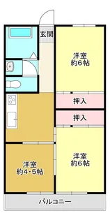 飯野ハイツ【1階】の間取り