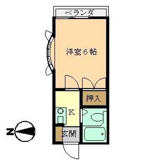 コトブキハイムB【2階】の間取り