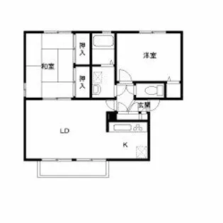 リーベンハイツ A棟【1階】の間取り