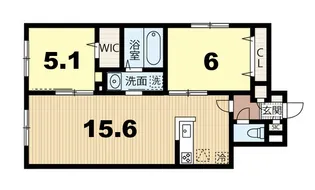 AYA HILLS(厚別西2条A棟)【1階】の間取り