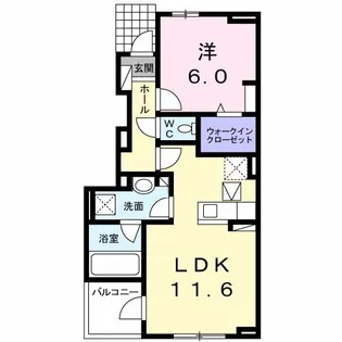 グレイス M-A【1階】の間取り