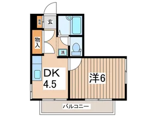 ドミール中央【1階】の間取り