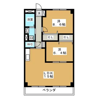 ハイビィーノ【1階】の間取り