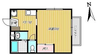 コーポP2【2階】の間取り