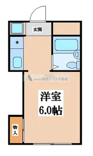 1Rの間取り画像