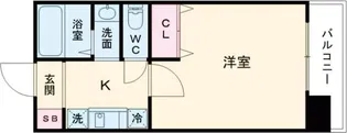 レジディア三宮東【6階】の間取り