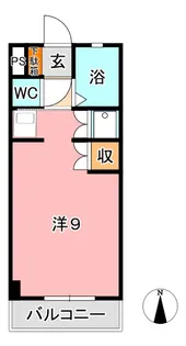 サンライズブルー【3階】の間取り