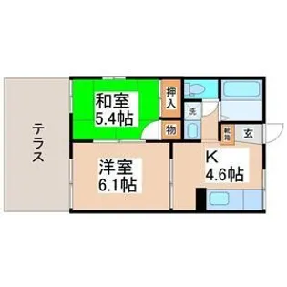 グレースヒルズ【1階】の間取り