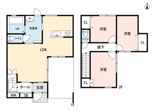 静岡県浜松市中央区三島町【一戸建】の間取り