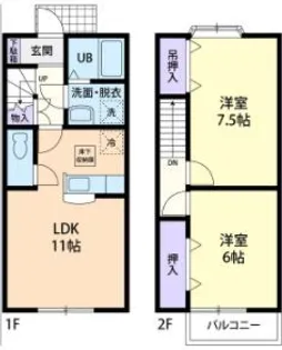 ソルボンヌ Aの間取り
