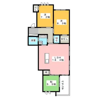 T-ステージ【3階】の間取り