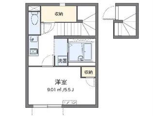 クレイノ戸越銀座【2階】の間取り