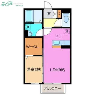 シャルマン高茶屋【1階】の間取り
