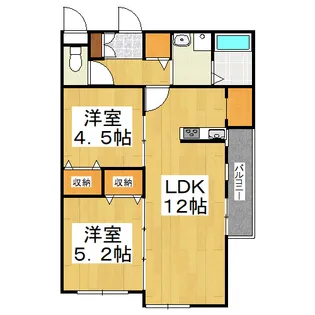 EASE【3階】の間取り