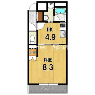セントポーリア嵯峨野清水町の間取り