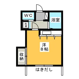 コーポベルフォール【1階】の間取り