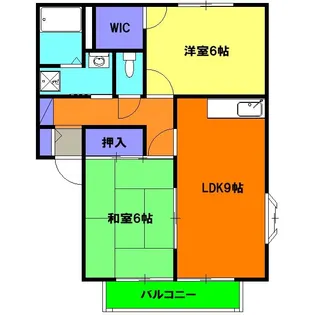 サニーわかば B【2階】の間取り