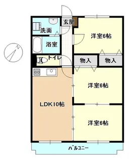 ユーミーマンション上峰【4階】の間取り