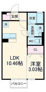 神奈川県秦野市文京町【アパート】の間取り