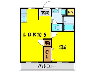 カトレアハイツ【2階】の間取り