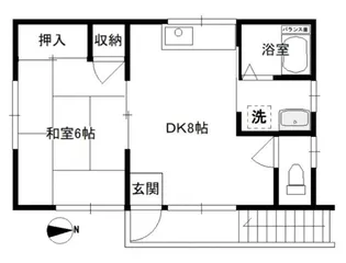コーポ長明【2階】の間取り