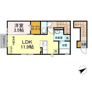 シスモンス【2階】の間取り