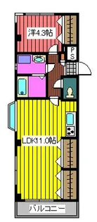 uハウス【1階】の間取り