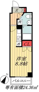 千葉県市川市市川4【マンション】の間取り