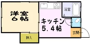 岡村アパート【2階】の間取り