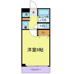 コンフォートマンション下町【2階】の間取り