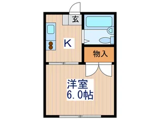 サンライズ北原【1階】の間取り
