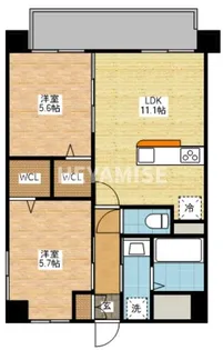 グランドステージ西山【6階】の間取り