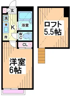 神奈川県川崎市多摩区生田5【アパート】の間取り