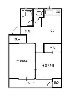 グリーンハイツ【3階】の間取り