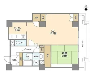 文京グリーンコートビュータワー本駒込 A棟【10階】の間取り