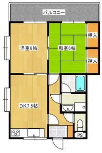 フローレンス西島A【2階】の間取り