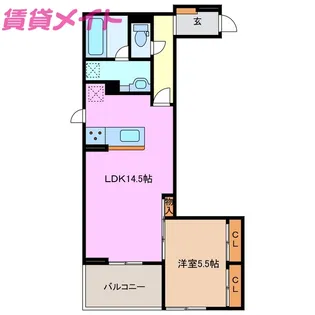 ディーシャンブル石塚町【3階】の間取り